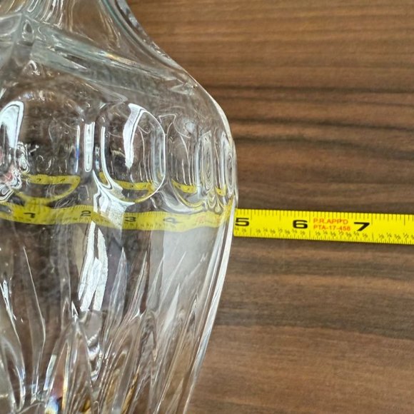 Vintage Crystal Decanter With Stopper Bohemia Czech Republic Elegant Cut Thumbpr - Picture 10 of 10